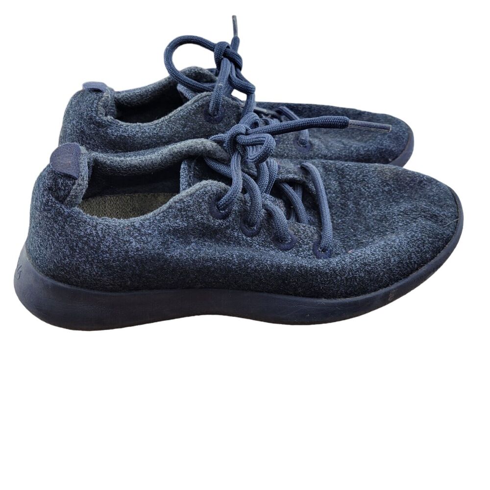 Allbirds Womens Wool Runners All Navy Blue Size 8 Merino Wool Washable Knit